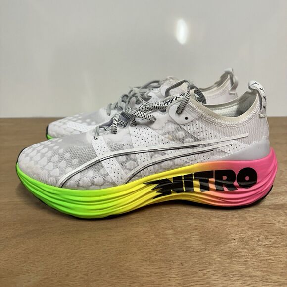 Puma ForeverRun Nitro Futrograde Running Shoes 380005-02 Size 10 Men White New
